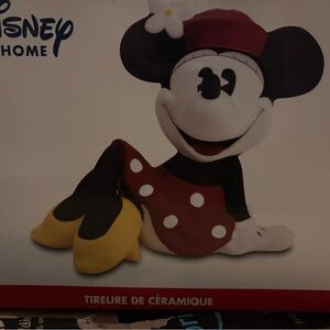 Disney Minnie Mouse Ceramic Figurine in Red and Black